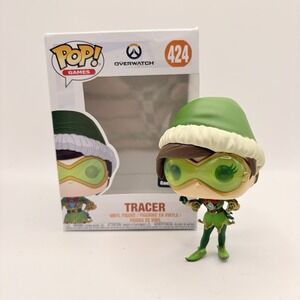 Funko POP! Games #424 Tracer Elf Overwatch, Christmas, GameStop exclusive